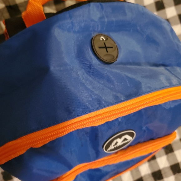 Metropack Royal Blue & Orange Kids Backpack. - Picture 2 of 5